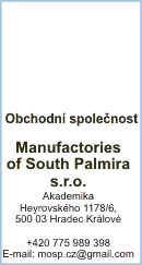 Manufaktories of South Palmira s.r.o. - obchodní spoleènost