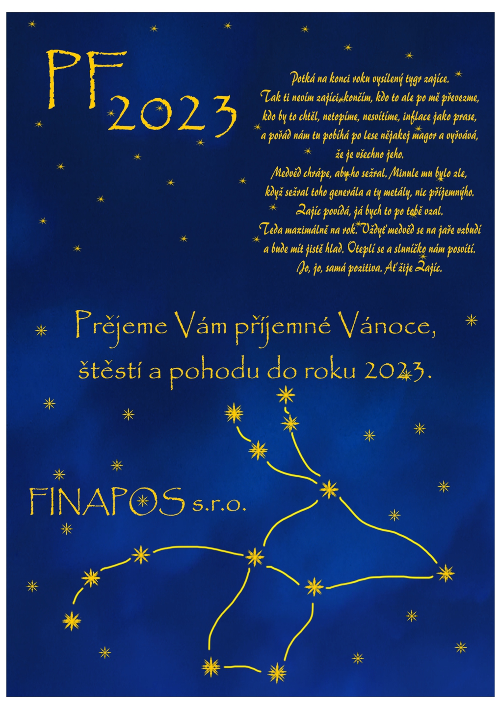 PF 2023 - Vše nej do nového roku pøeje FINAPOS s.r.o.