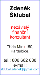 Zdenìk Šklubal - nezávislý finanèní poradce